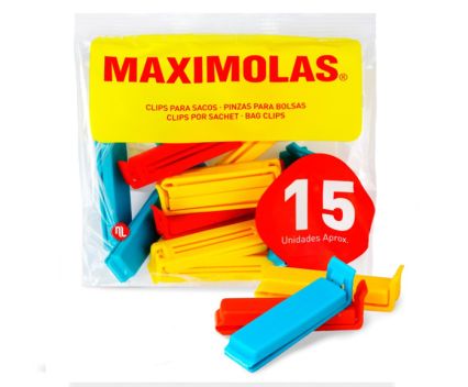 Клипсове за Запечатване Maximolas 6 см 15 бр