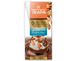Млечен Шоколад с Бадеми Без Глутен и Без Захар Trapa 175 г