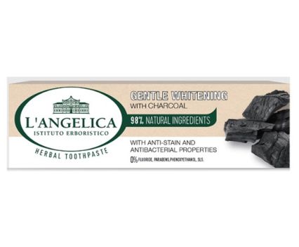 Паста за Зъби L’Angelica за Нежно Избелване с Активен Въглен 75 мл