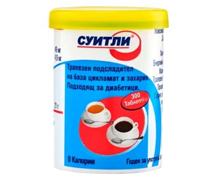 Подсладител Sweetly 300 Таблетки