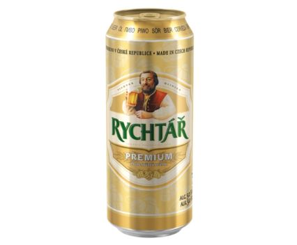 Бира Rychtar Premium Lager 5% Кен 500 мл