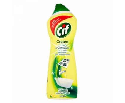 Почистващ Препарат Cif Cream Lemon с Микрогранули 250 мл