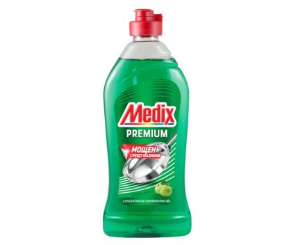 Концентриран препарат за съдове Medix Premium Green Apple 415 мл