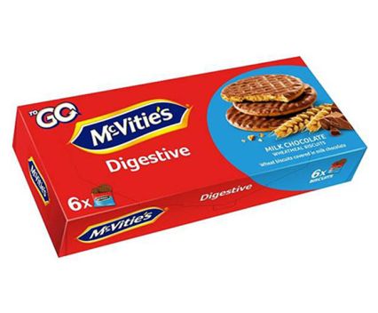 Пълнозърнести бисквити с млечен шоколад Digestive McVitie's 199.8 г