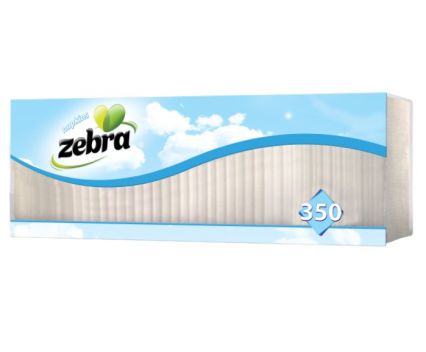 Салфетки Zebra Бели 350 бр