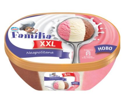 Сладолед Familia XXL Неаполитана  970 г
