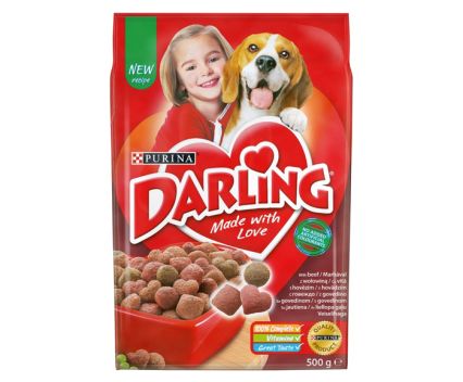Кучешка Храна Purina Darling Говеждо и Зеленчуци 500 г