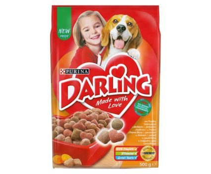 Кучешка Храна Purina Darling Пиле и Зеленчуци 500 г