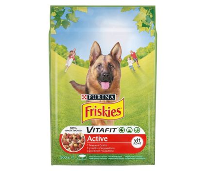 Кучешка Храна Purina Friskies Active Месо 500 г