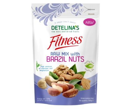 Микс Сурови Ядки с Бразилски Орех Fitness Detelina's 100 г
