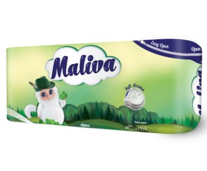 Тоалетна Хартия Maliva Alpine 3 пл. 8 бр