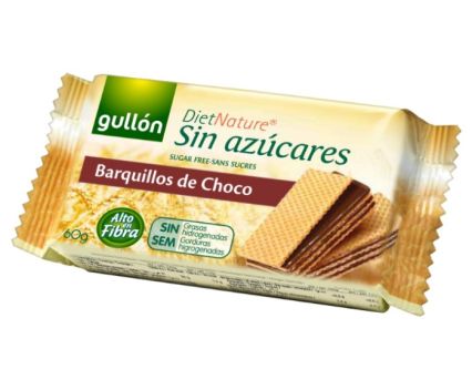 Вафли Gullon DietNature с Шоколадов Пълнеж Без Захар 60 г