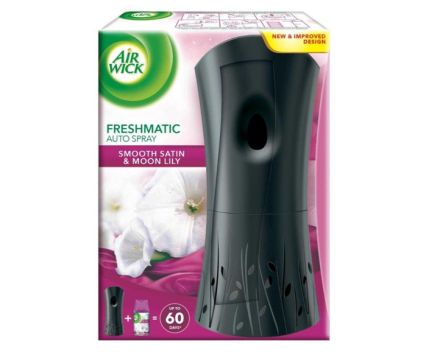 Комплект Автоматичен Ароматизатор Air Wick Freshmatic Пълнител Сатен и Лилия