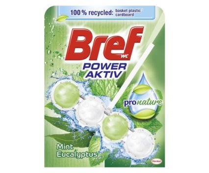 Ароматизатор за Тоалетна Чиния Bref Power Aktiv ProNature Mint & Eucalyptus 50 г