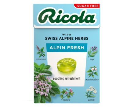 Билкови Бонбони Без Захар Алпийска Свежест Ricola 40 г