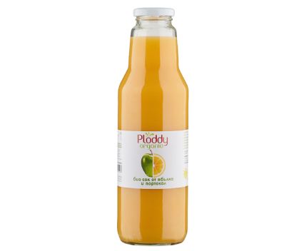 Био Студено Пресован Сок Ябълка и Портокал Ploddy Organic 750 мл