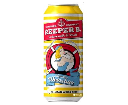 Бира Reeper B. Blondes Weissbier 5.4% Кен 500 мл