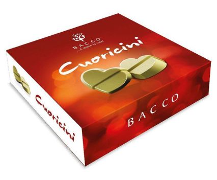 Шоколадoви Бонбони Сърчица с Шамфъстък Bacco 55 г