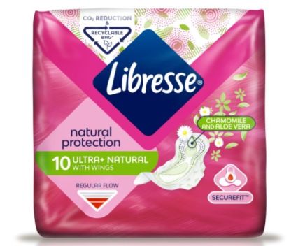 Дамски Превръзки Libresse Ultra Natural Camomile and Aloe Vera 10 бр