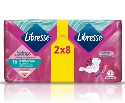 Дамски Превръзки Libresse Ultra Long Duo Pack 16 бр