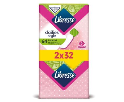 Ежедневни Дамски Превръзки Libresse So Slim Duo Pack 64 бр