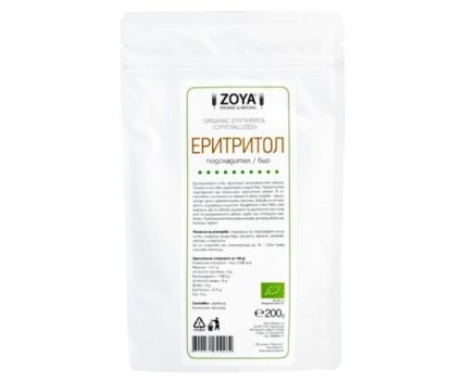 Био Еритритол на Кристали Zoya 200 г