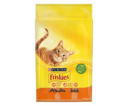 Котешка Храна Пиле със Зеленчуци Purina Friskies Adult 1.5 кг