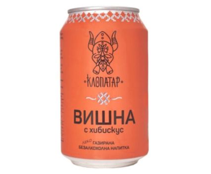 Газирана Напитка Вишна с Хибискус Клопатар 330 мл