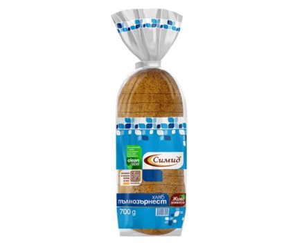Пълнозърнест Нарязан Хляб Симид 700 г