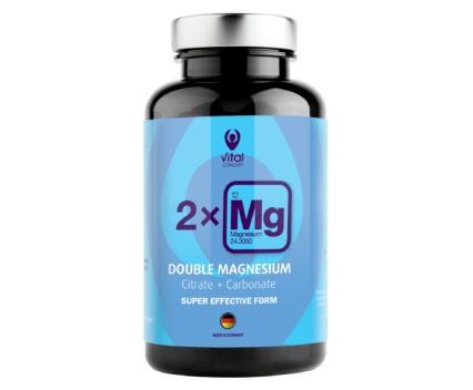 Хранителна Добавка Без Глутен и Без Лактоза Double Magnesium Vital Concept 90 бр