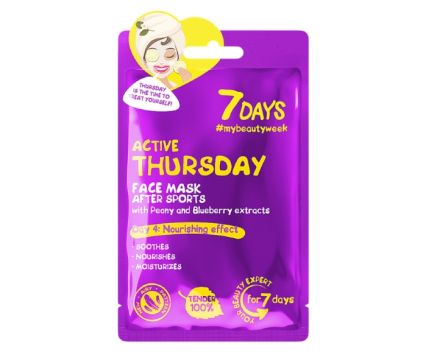 Подхранваща Маска за Лице 7 Days Active Thursday 28 г