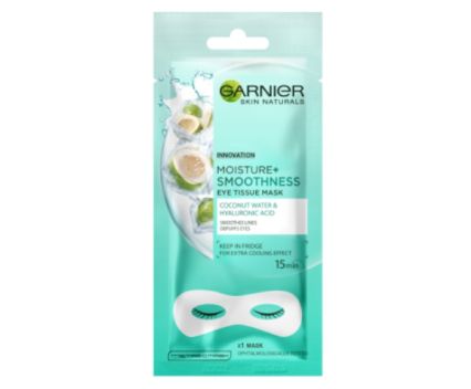 Памучна Маска за Подпухнали Очи Garnier Moisture+ Smoothness 1 бр