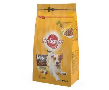 Суха Храна за Куче Pedigree Дребни Породи Птиче със Зеленчуци 500 г