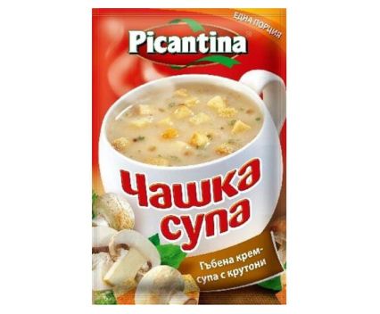 Чашка Крем Супа Picantina Гъби с Крутони 16.5 г