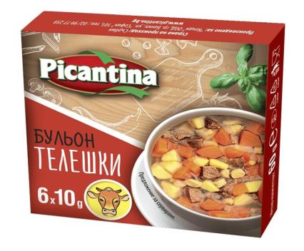 Телешки Бульон Picantina на Кубчета 6 бр х 10 г