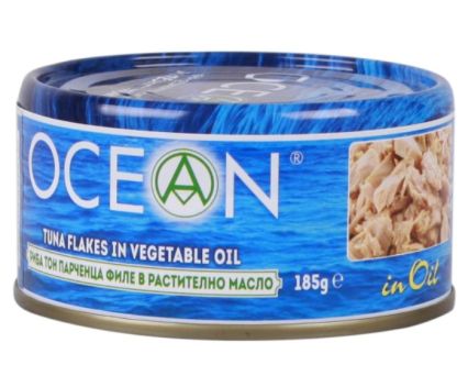 Консерва Риба Тон Парченца Филе Ocean в Олио 185 г