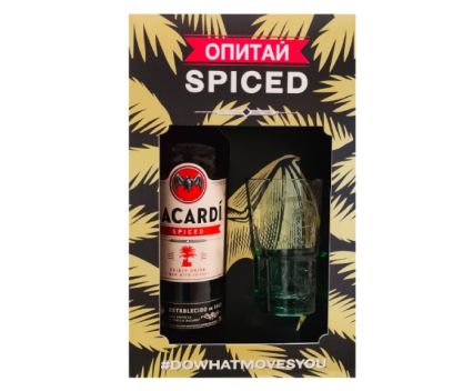 Ром Bacardi Spiced 700 мл + Чаша