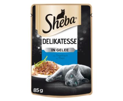 Храна за Котки Пауч Риба Тон в Сос Грейви Sheba 85 г
