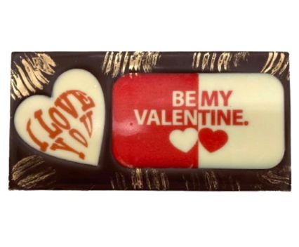 Млечен Шоколад с Плочка Бял Шоколад Be My Valentine Гаврош Гурме 100 г 