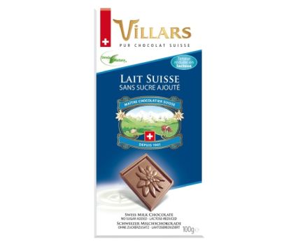 Млечен Шоколад Без Захар Villars 100 г