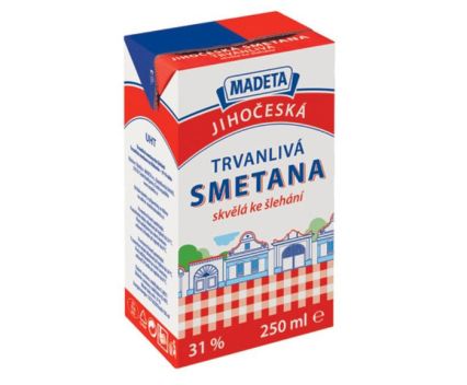 Млечна Сметана Madeta 31% 250 мл