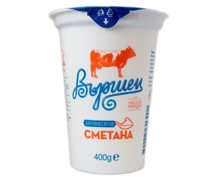 Заквасена Сметана Вършец 20% 400 г