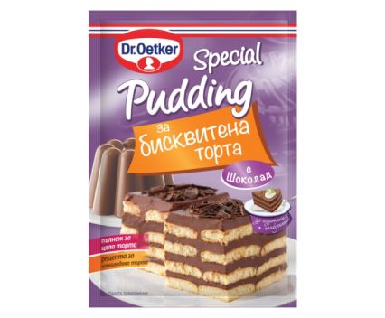 Специален Пудинг за Бисквитена Торта Шоколад Dr. Oetker 90 г