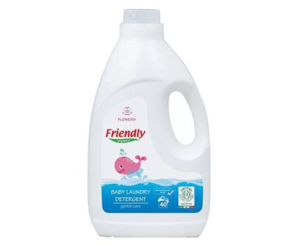 Препарат за Пране на Бебешки Дрехи Friendly Organic Цветя 2 л