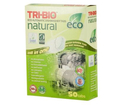 Натурални Еко Таблетки Tri Bio за Автоматична Съдомиялна 50 бр