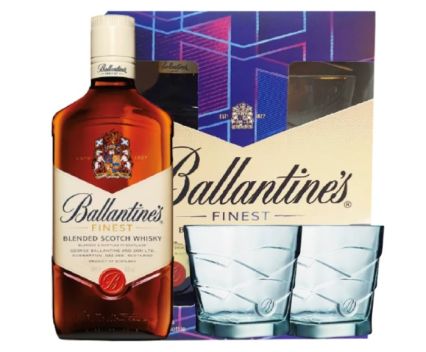 Уиски Ballantines Finest 700 мл + 2 Чаши