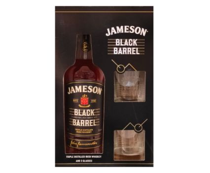 Уиски Jameson Black Barrel 700 мл + 2 Чаши