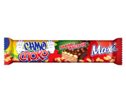 Вафла Споко Maxi Фъстъци 49 г