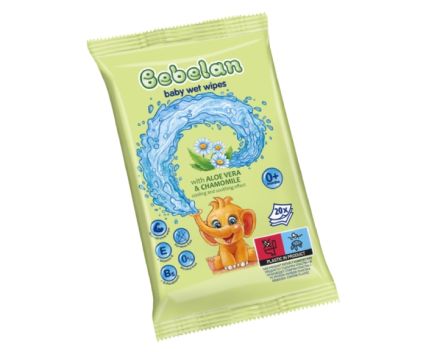Бебешки Влажни Кърпички с Алое Вера и Лайка Bebelan 20 бр