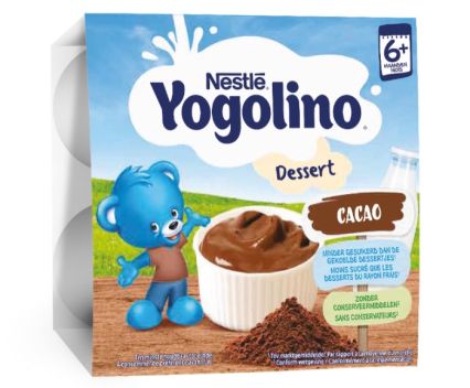 Млечен Десерт Nestle Yogolino Шоколад 6+ месеца 4 бр х 100 г